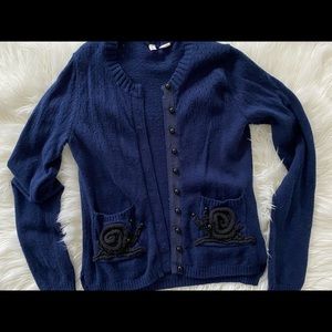 Anthropology (Moth) snail pocket cardigan